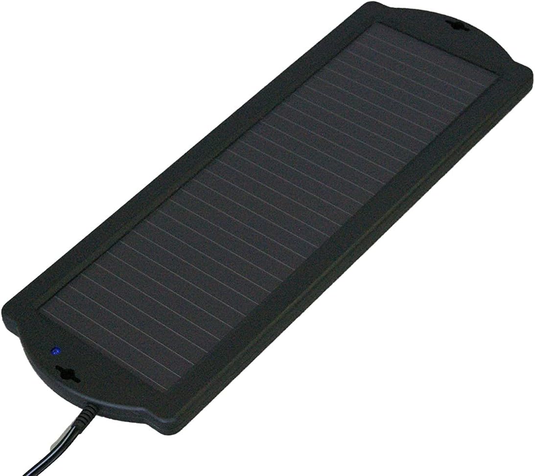 Sunforce ソーラーパネル SE-160 12V用 1.8W ソーラバッテリー補充用 ソーラーチャージャー ｜キャンピングカー 車 カーバッテリー あがり防止 バイク ソーラーパワー 太陽光 節電 防災 避難 緊急 災害 充電 簡単 逆流防止機能