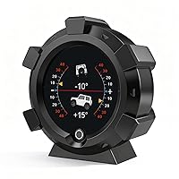 Vista 11 de Inclinómetro de coche M60 para vehículos todoterreno SUV, velocímetro GPS MPH KMH con brújula, medidor digital multifuncional HUD de nivel e