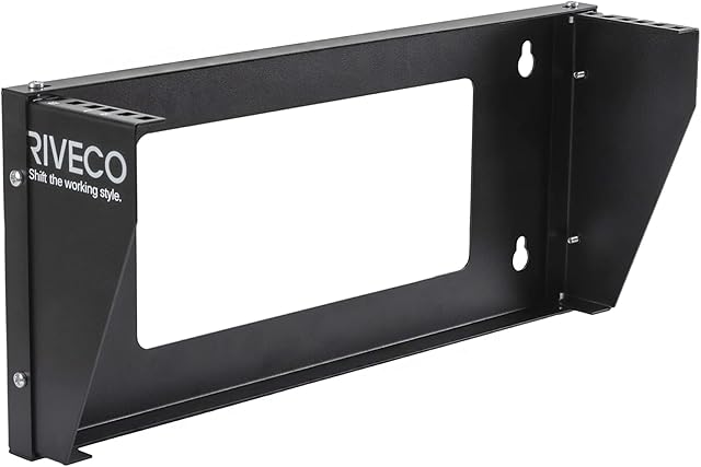 RIVECO Wall Mount Rack for Network| Reinforced Heavy Load 66-99 LBS Small Server Racks Vertical & Horizontal Mounting for 19 inches IT & Studio equipment. (2U)