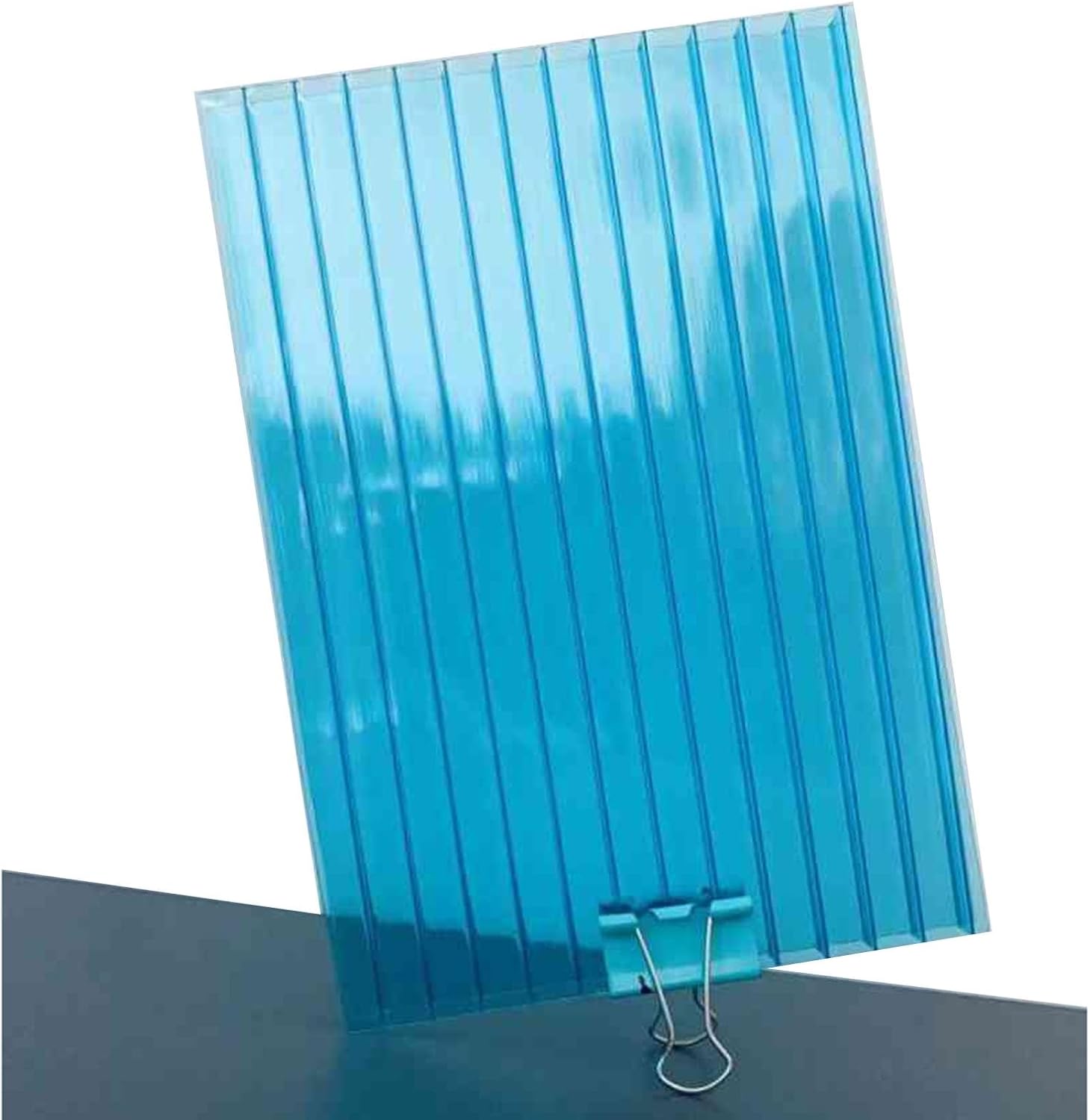 24-Piece Double-Walled Polycarbonate Greenhouse Panels (H-Type Connectors) for DIY, Greenhouses, Sheds, and Outdoor Applications(Red,100X50cm-10mm)