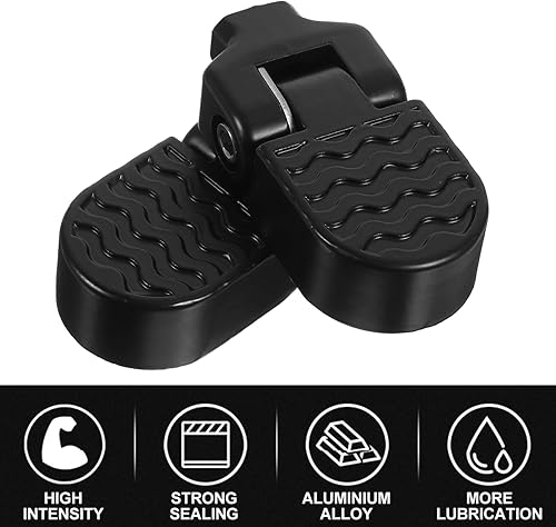 Miniatura 8 de YARNOW 2 Pairs Pedal Bike Accessories Mountain Bike Pegs Folding Bike Folding Foot Pegs Cycle Foot Pegs Platform Flat Pedals Electric Bike Rear Seat