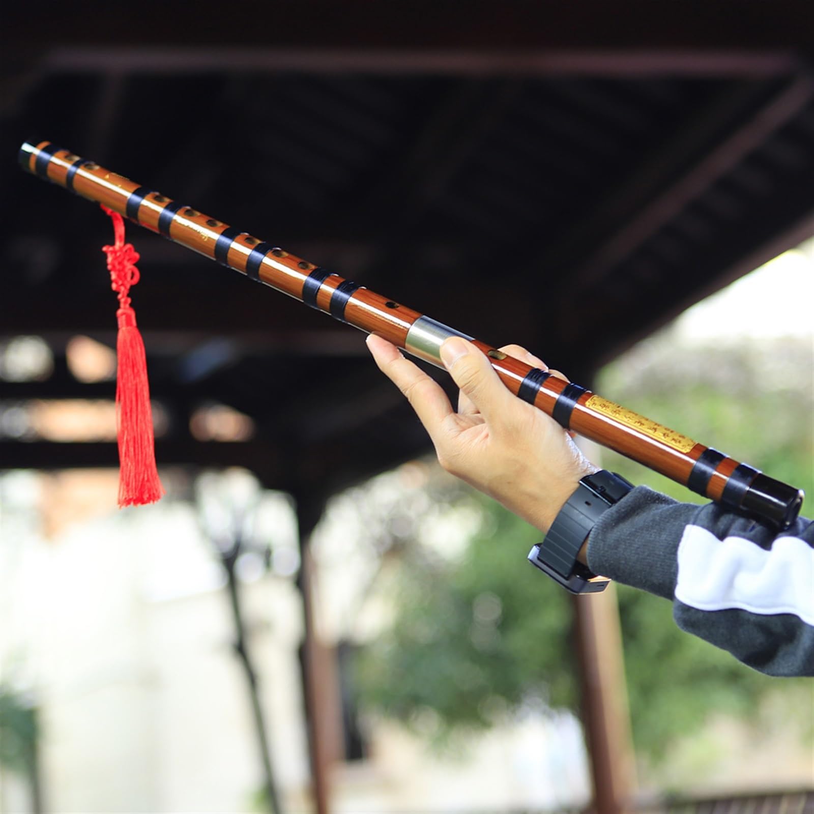 Flûte De Bambou Boîte En Tissu Pour Flûte En Bambou Ton C/D/E/F/G Flûte En Bambou Amer Dongxiao Pour Débutants Jouant De La Flûte(D Key)