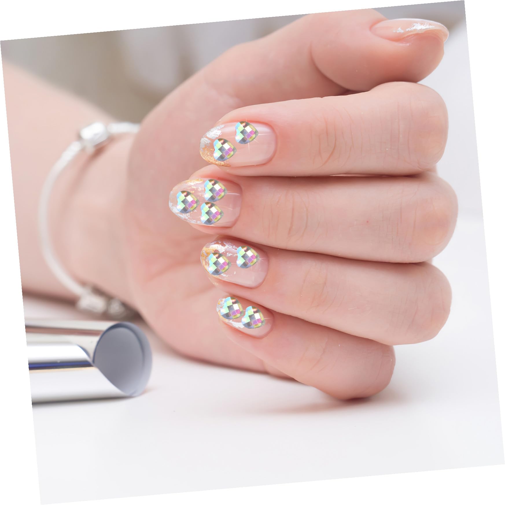 Didiseaon 24 Fogli Adesivi Con Strass Occhi Nail Art Stand Gemme Decalcomanie Gemme Per Il Trucco Viso Decori Viso Strass Decalcomania Gemme Del Corpo Trucco Strass Adesivi Strass Blush
