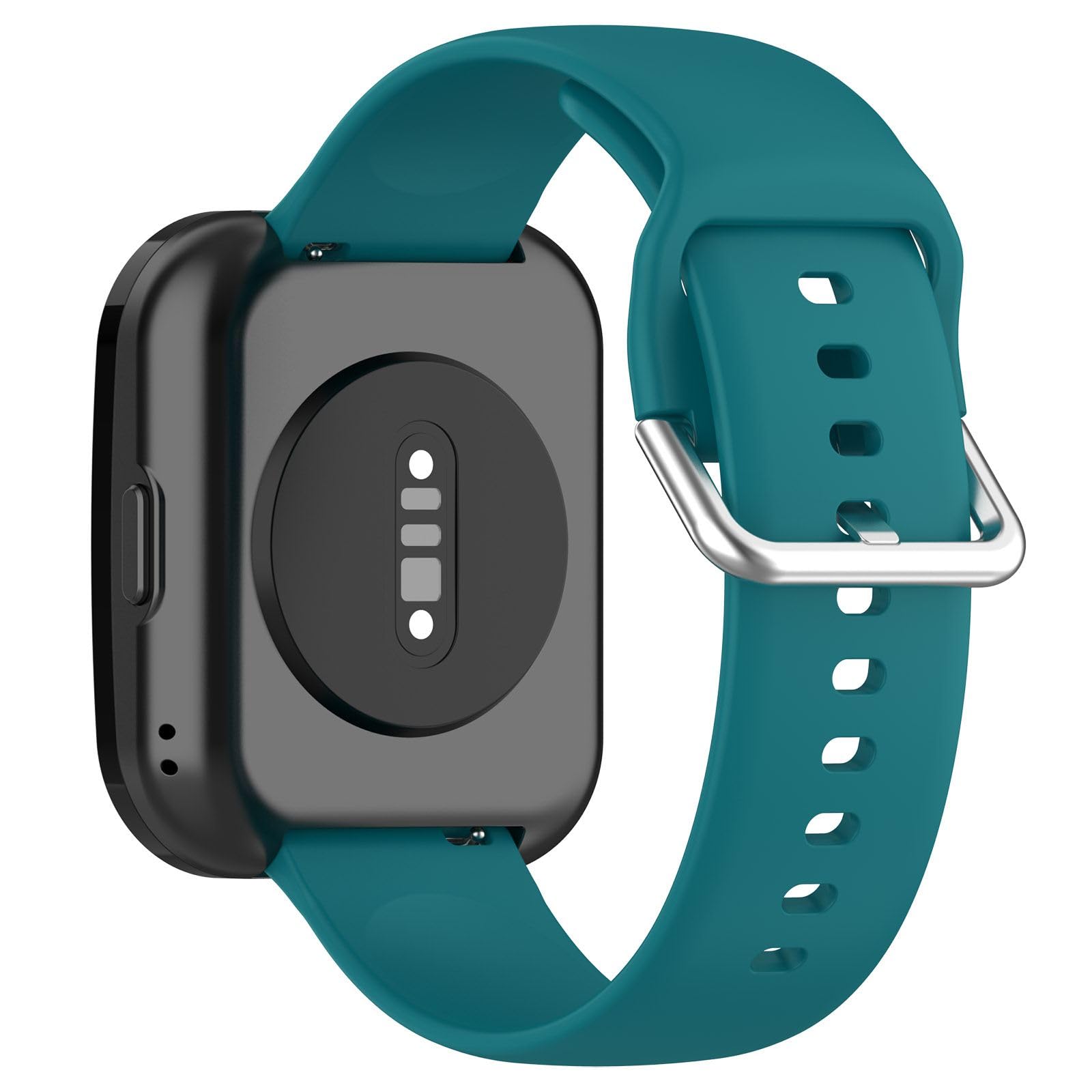 GIOPUEY Cinturini Compatibile con Amazfit Bip 6, Morbido Silicone Cinturino [Resistente all'Usura] [Traspirante] - White