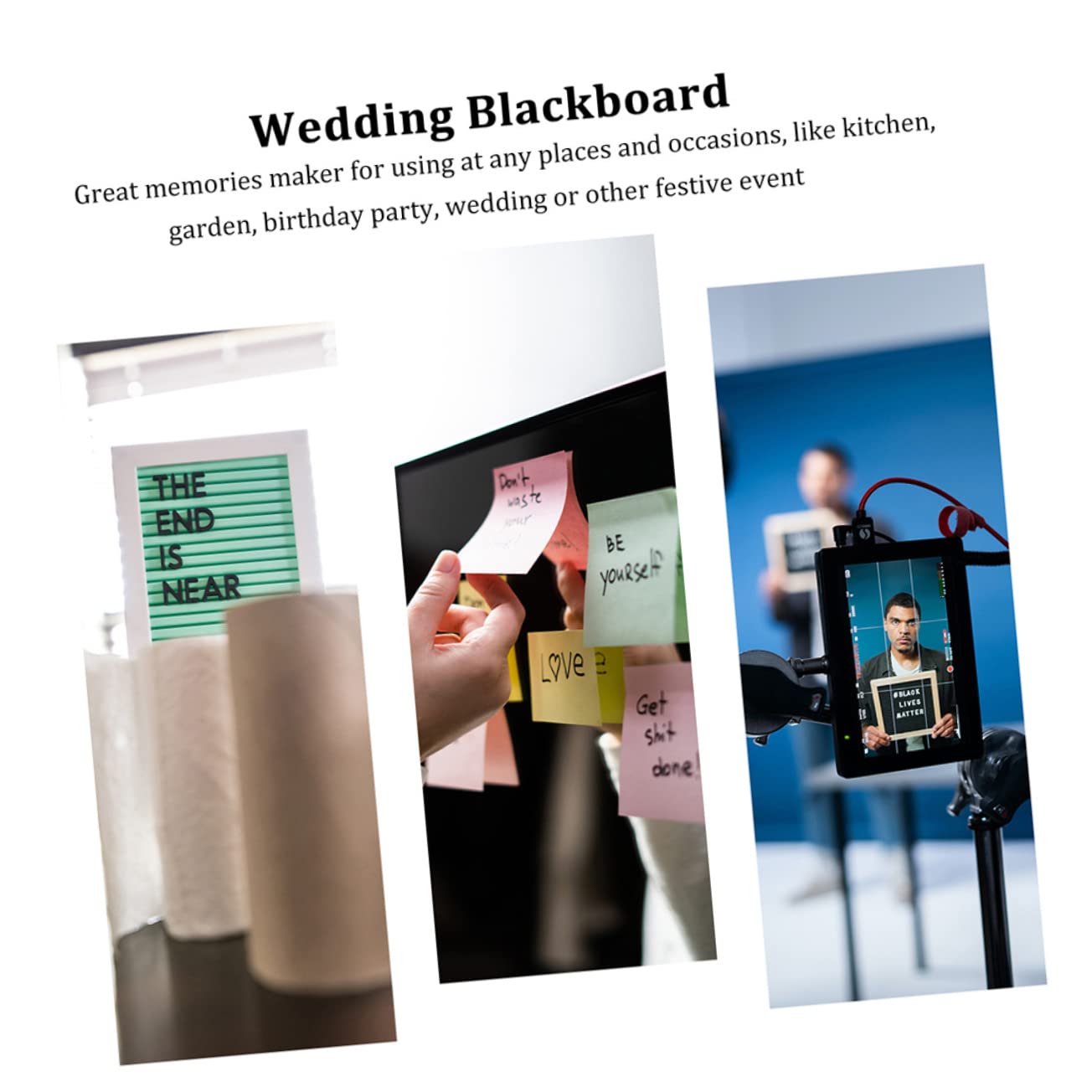 VALICLUD 15pcs Small Acrylic Memo for Weddings Parties and Home Decor Double-Sided Writable Signs for Tabletop Display and Message Boards