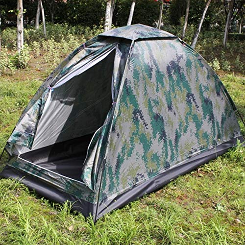Amazon | Katigan 1人用屋外迷彩テントビーチテントキャンプテント単層