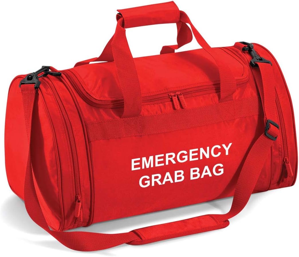 Emergency Grab Bag Printed Home Evacuation & Car Winter Safety Kit Internal Baseboard Holdall