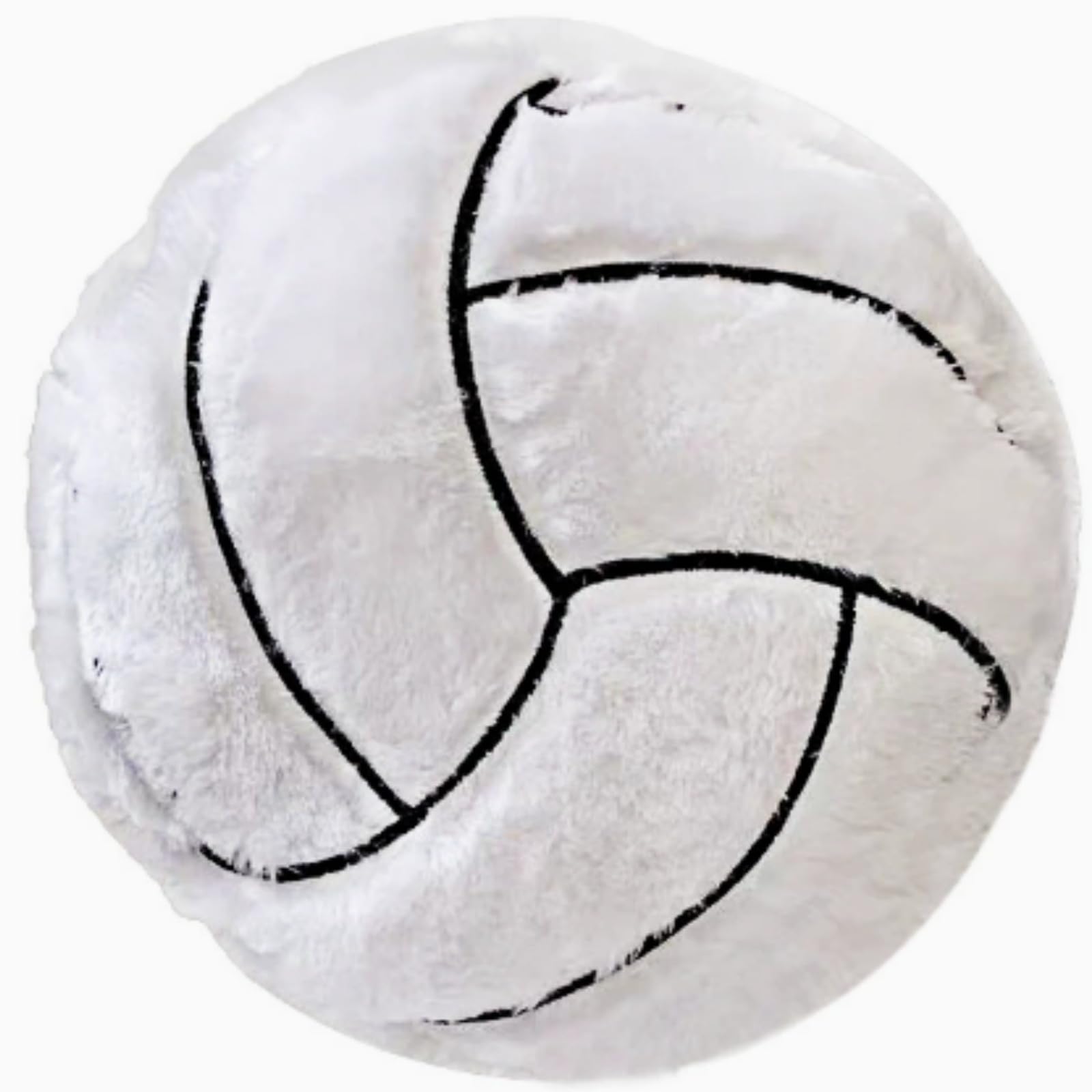 OUKEYI Basketball Plush Pillow Fluffy Durable Stuffed Football Throw Pillow Ball Sports,14inch/35cm Ball Pillow Soft Durable Round Plush Pillow Toy Sofa Room Decoration Gift (volleyball) โ image 1
