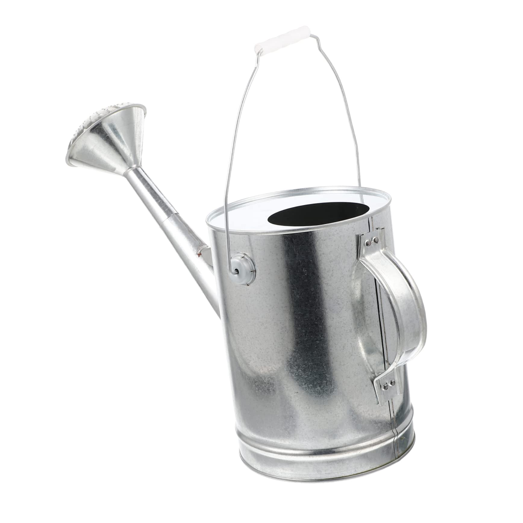 Toyvian Annaffiatoio da Giardino in Ferro Zincato da 5l Beccuccio e Manico Ergonomico, per Innaffiare Piante All'aperto in Giardino