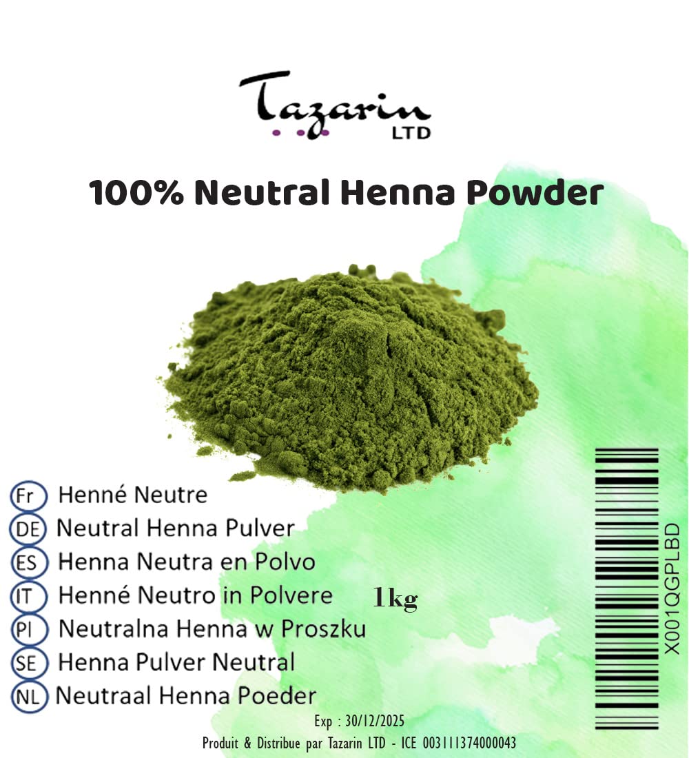 Henna neutralna w drobnym proszku 1kg - bezbarwna, 100% naturalna do pielęgnacji włosów
