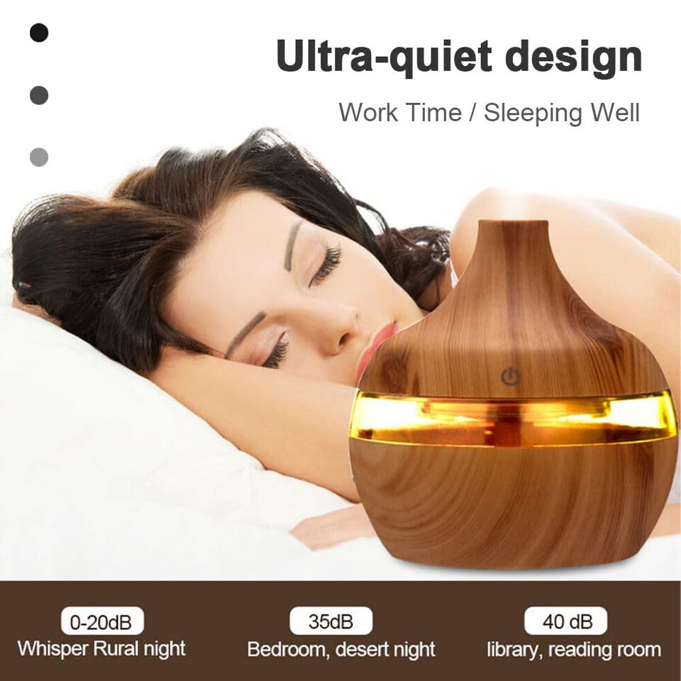 Image of AKARAN Essential Oil Diffuser & Humidifier - Ultrasonic Cool Mist, Quiet Operation, LED Lights - Aromatherapy Air Freshener for Home, Office, Car, Bedroom, Spa & Yoga (Pure-White)