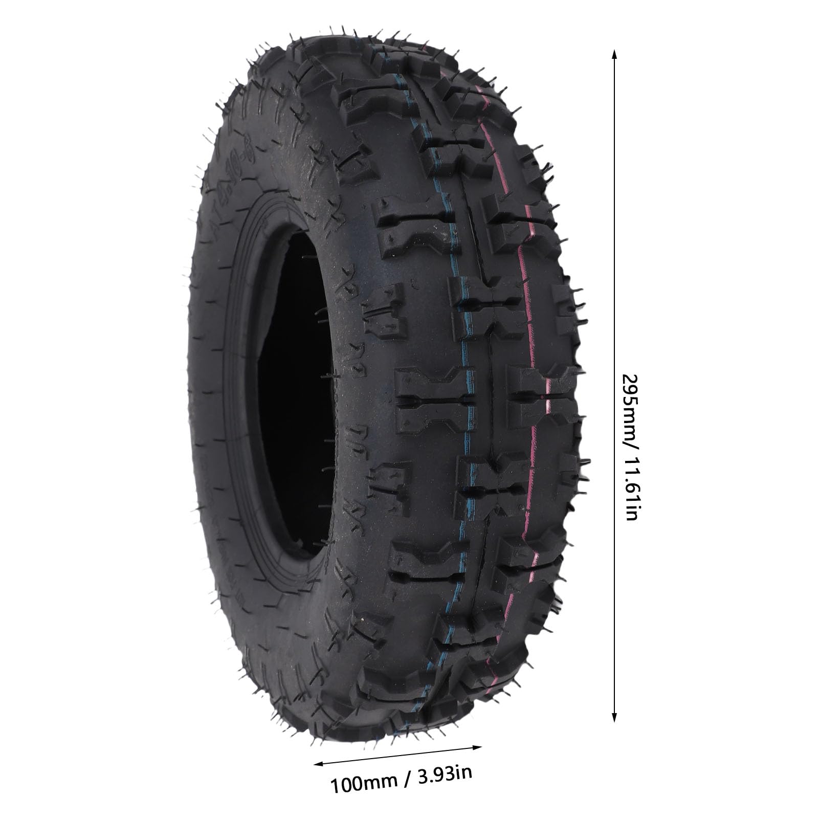 JTLB Hohe Stärke 4.10-6 Reifen und Innenrohr, Reifen und Innenrohr für ATV, Kompatibel mit Gartenwagen, Handlastwagen, Generatoren mit Schneegebläsen