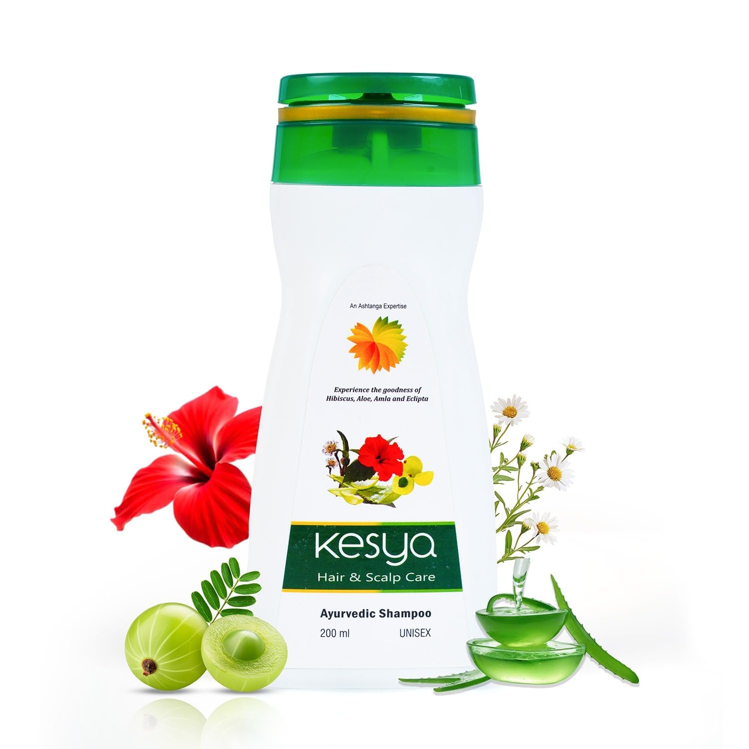 Kesya Scalp Care Shampoo by Ashtanga 200ml(Pack of 1) – Ayurvedic Hair Growth & Anti-Dandruff Shampoo | Controls Hairfall & Frizz | Hibiscus, Amla & Bhringaraj | Daily Use