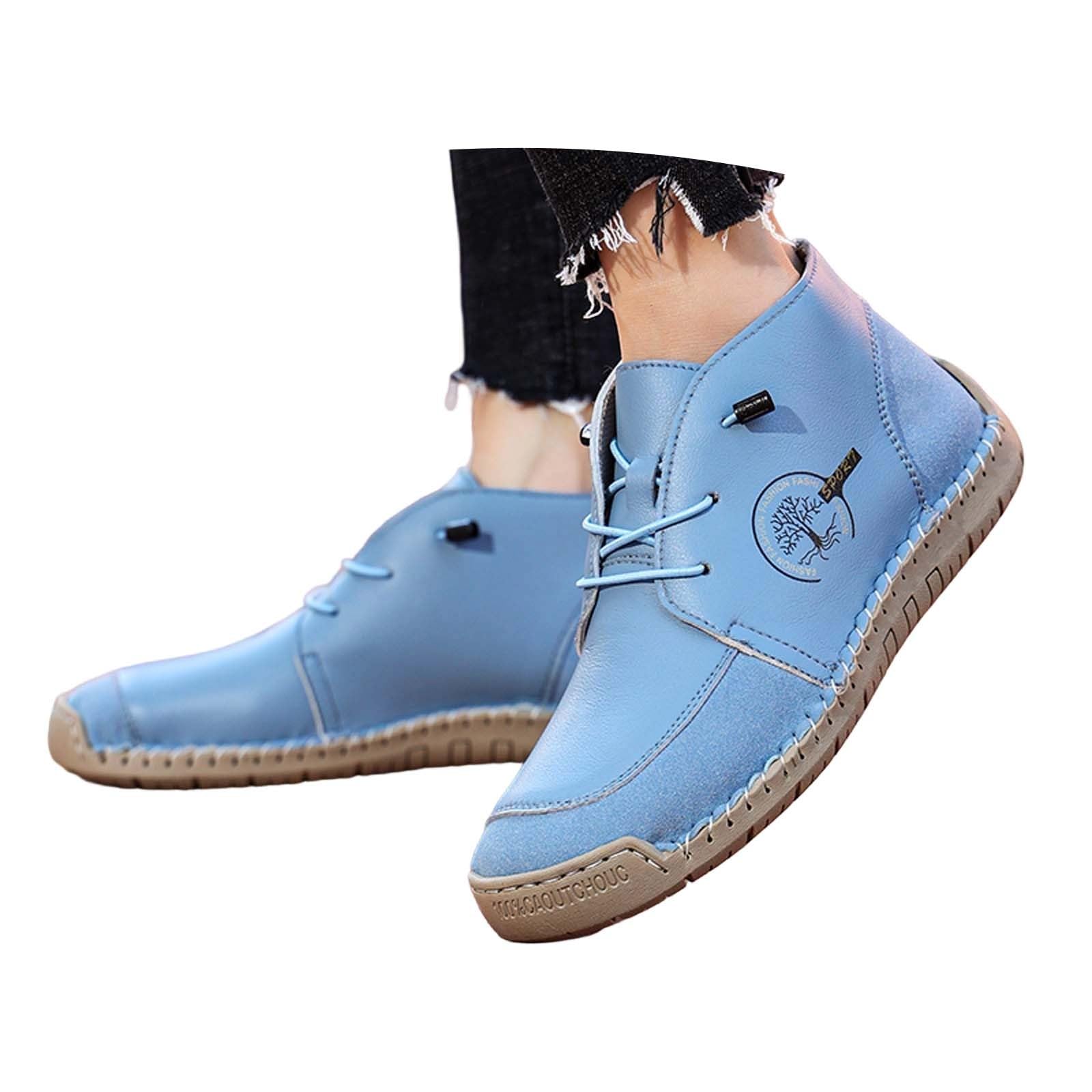 Schuhe Damen Orthopädische Sneakers Komfortable Schmerzfreie Lederschuhe Atmungsaktive Wasserdicht Laufschuhe Leichte Sportschuhe Stützende Barfuss Freizeitschuhe
