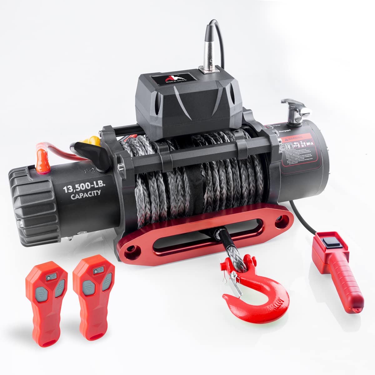 Buy RockHulk 13500 lb Waterproof Synthetic Rope Winch Load Capacity