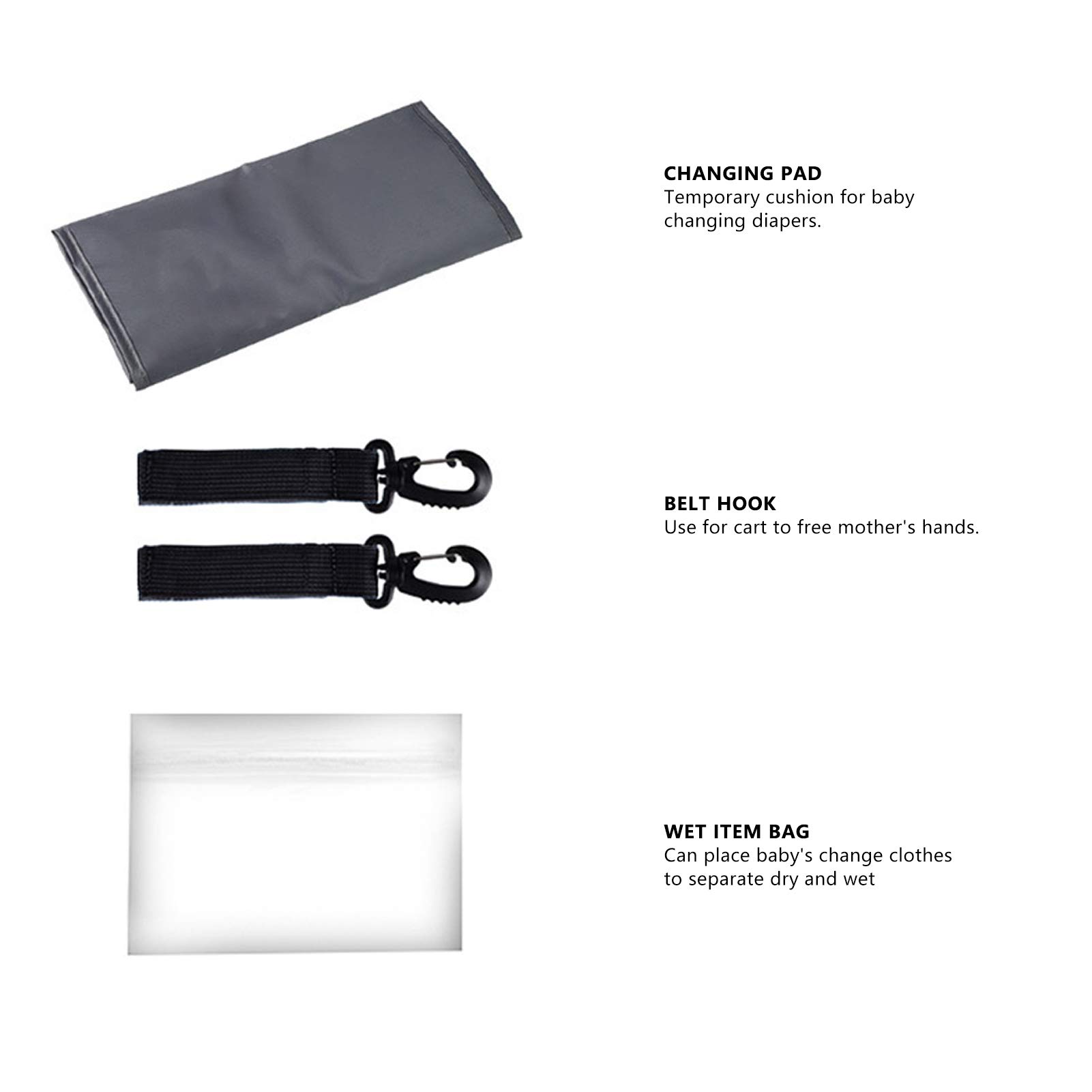 Borsa per Pannolini per Neonati, Zaino per Neonati Zaino per Neonati Essentials Borsa con Manico Zaino da Viaggio Unisex Elegante Borse per Pannolini Zaino da Viaggio per Mamma,