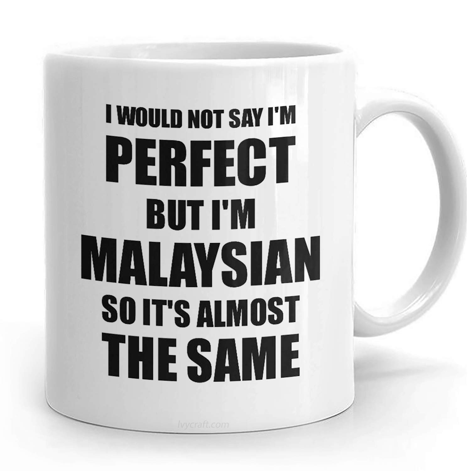 PassionWear Malaysian Mug Funny Malaysia Gift Idea for Men Women Pride Quote I'm Perfect Gag