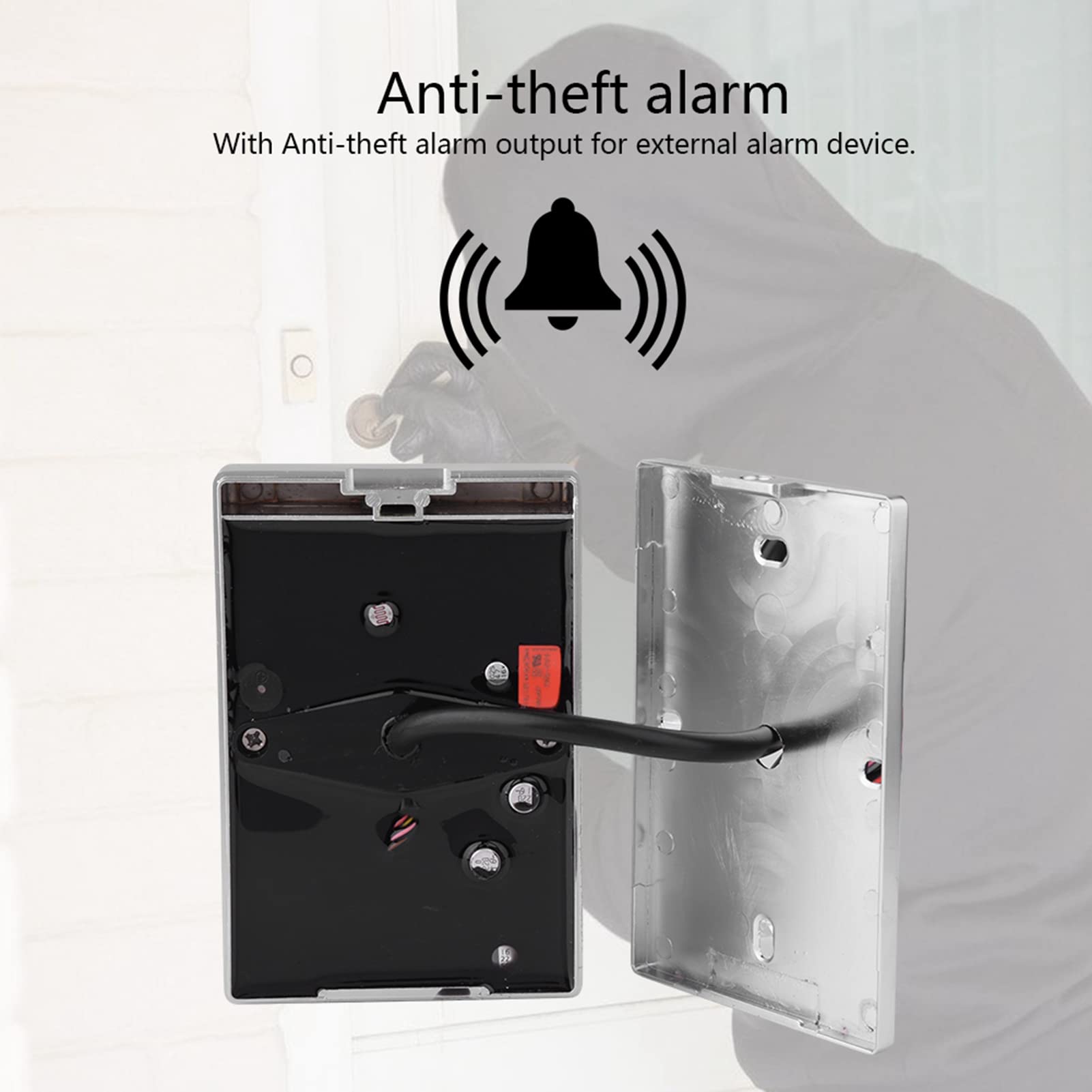 Controllo degli accessi alle Porte di Sicurezza, Controller di Accesso, Tastiera Luminosa Argentata Ampio Ingresso di Tensione Area residenziale ampiamente utilizzata per uffici Domestici