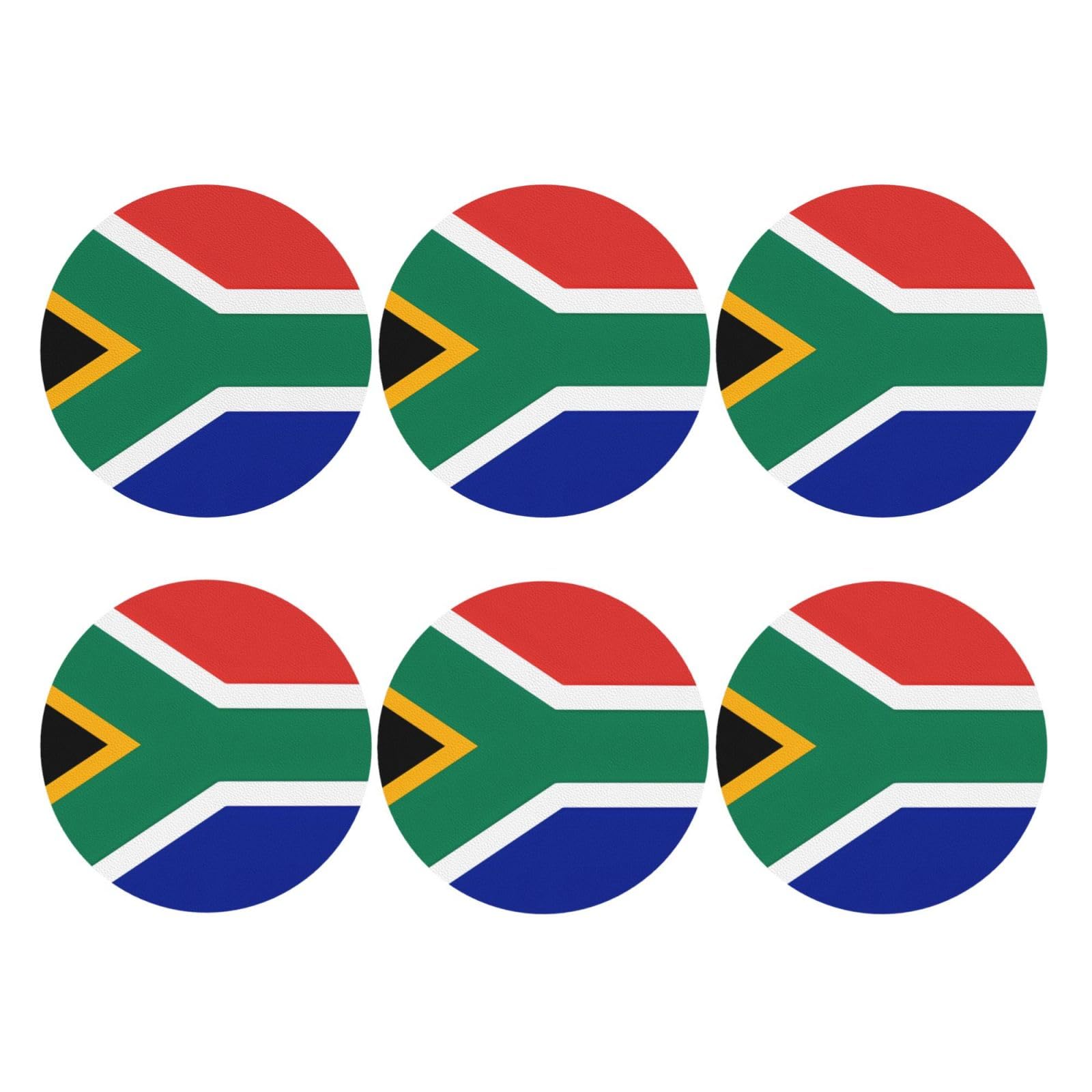 Lot De 4 Dessous De Verre Carrés Avec Motif Drapeau De L