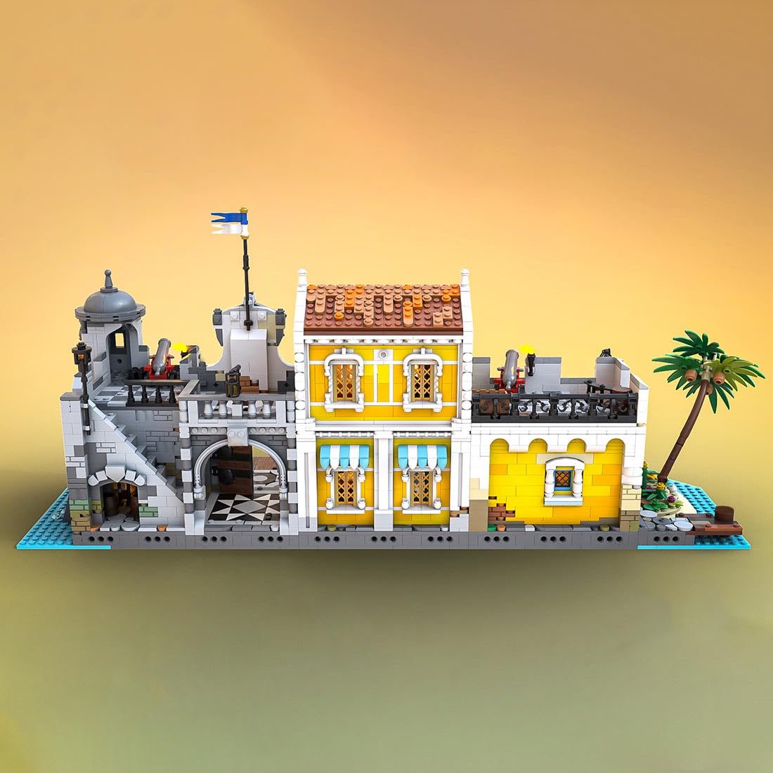 Juego de construcción de Bloques de construcción de Arquitectura, 3897 Bloques de sujeción para casa, MOC-108172 Modular casa maqueta, construcción Modular, Regalo para Adultos