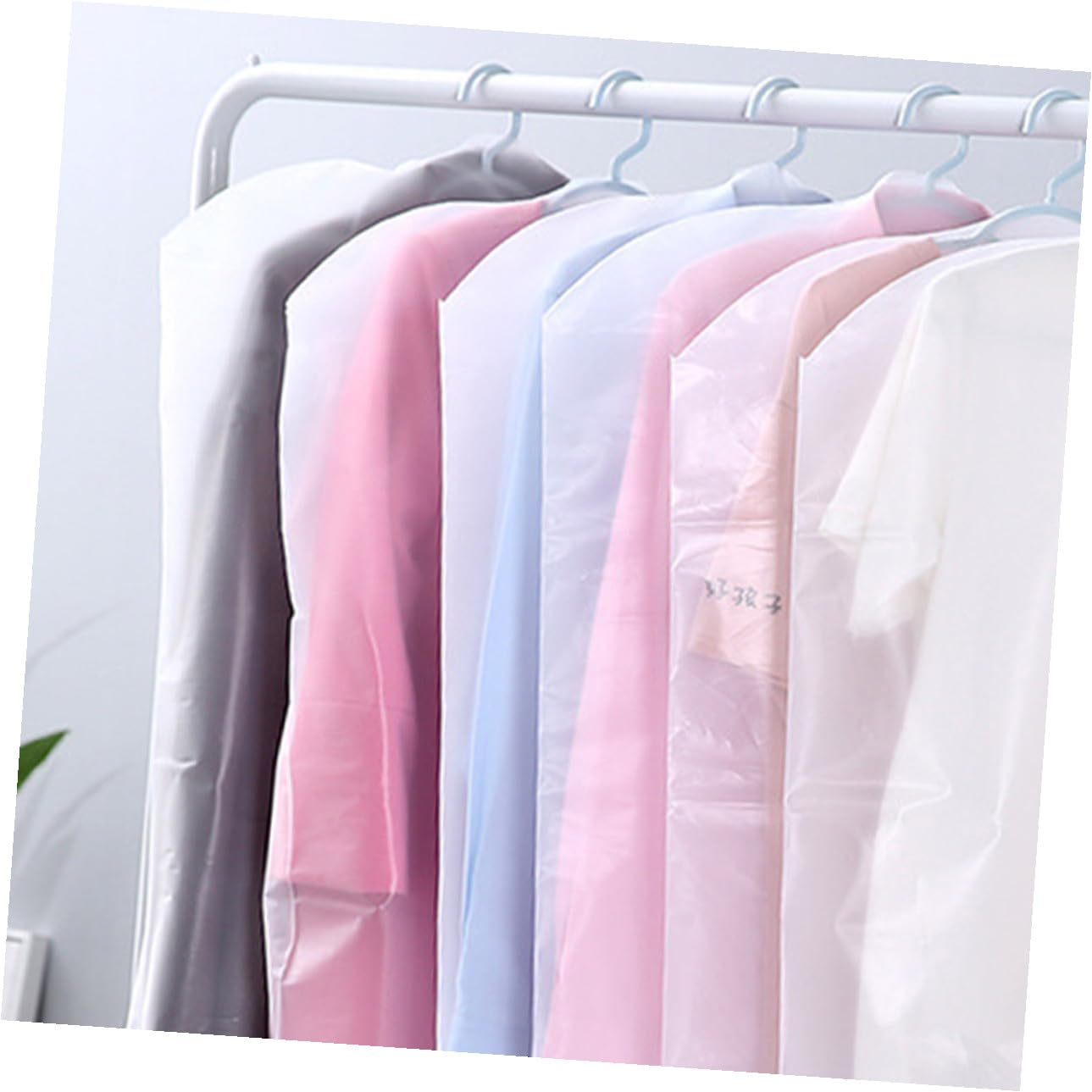 Funda Protectora de Traje Transparente Pp 100 Piezas 60x100 Cm | Reutilizable y Portátil, Ligera para Colgar, Presentación para Tintorería y Tiendas