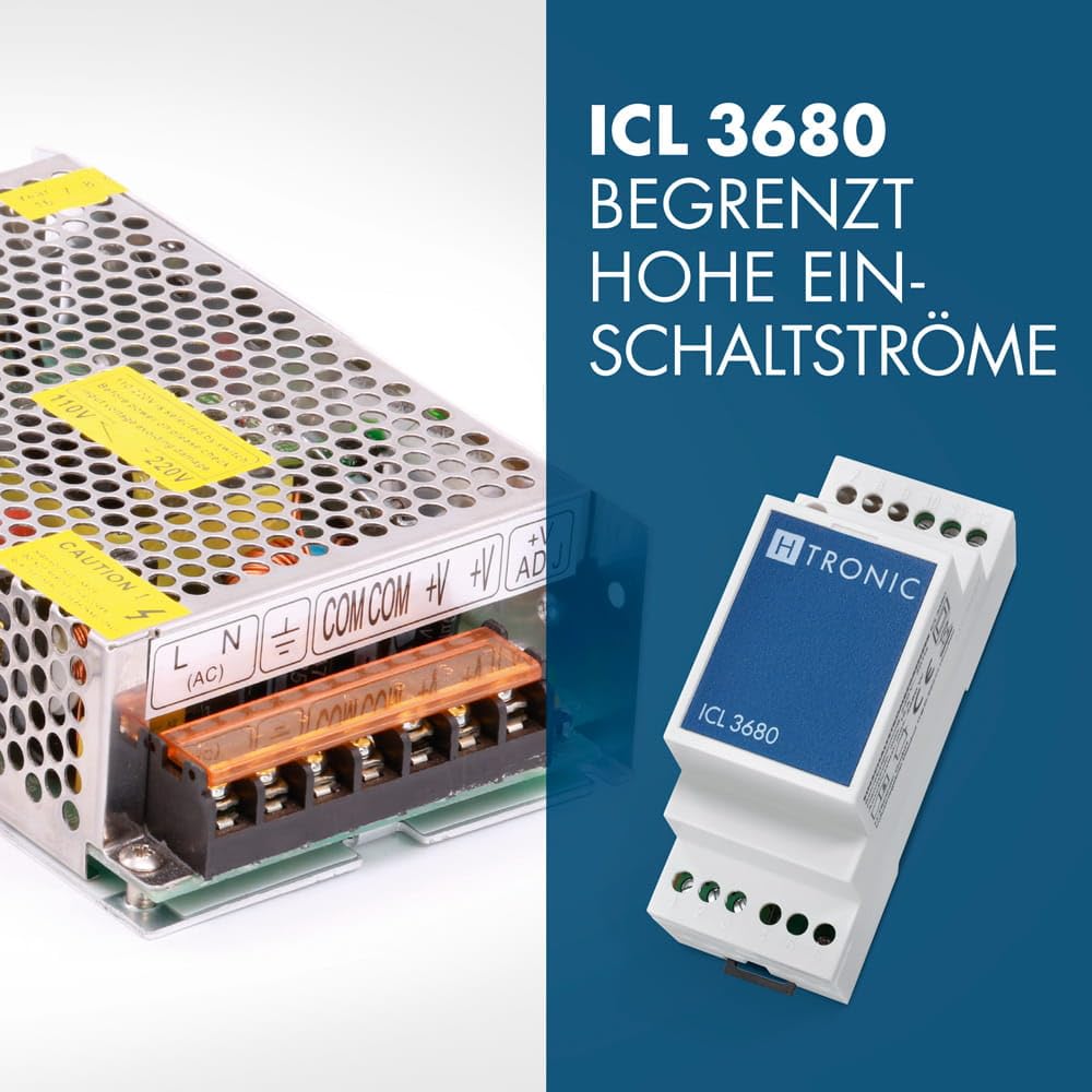Limitador de corriente de entrada ICL 3680 (limitador de corriente de arranque, limitador de corriente, protección contra sobretensiones)