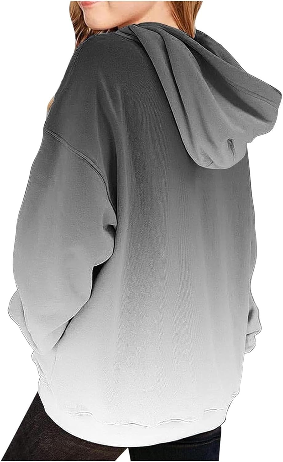 Girls Casual Long Sleeve Hoodies Cute Oversized Pocket Sweatshirt Tops Casual Fashion Kids Sweatshirts
