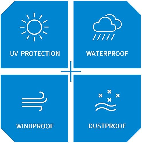 Miniatura 6 de i COVER Funda de parrilla de pellets para Traeger Pro 22575, resistente al agua, para patio, al aire libre, de lona, para Traeger 22 Series incl.