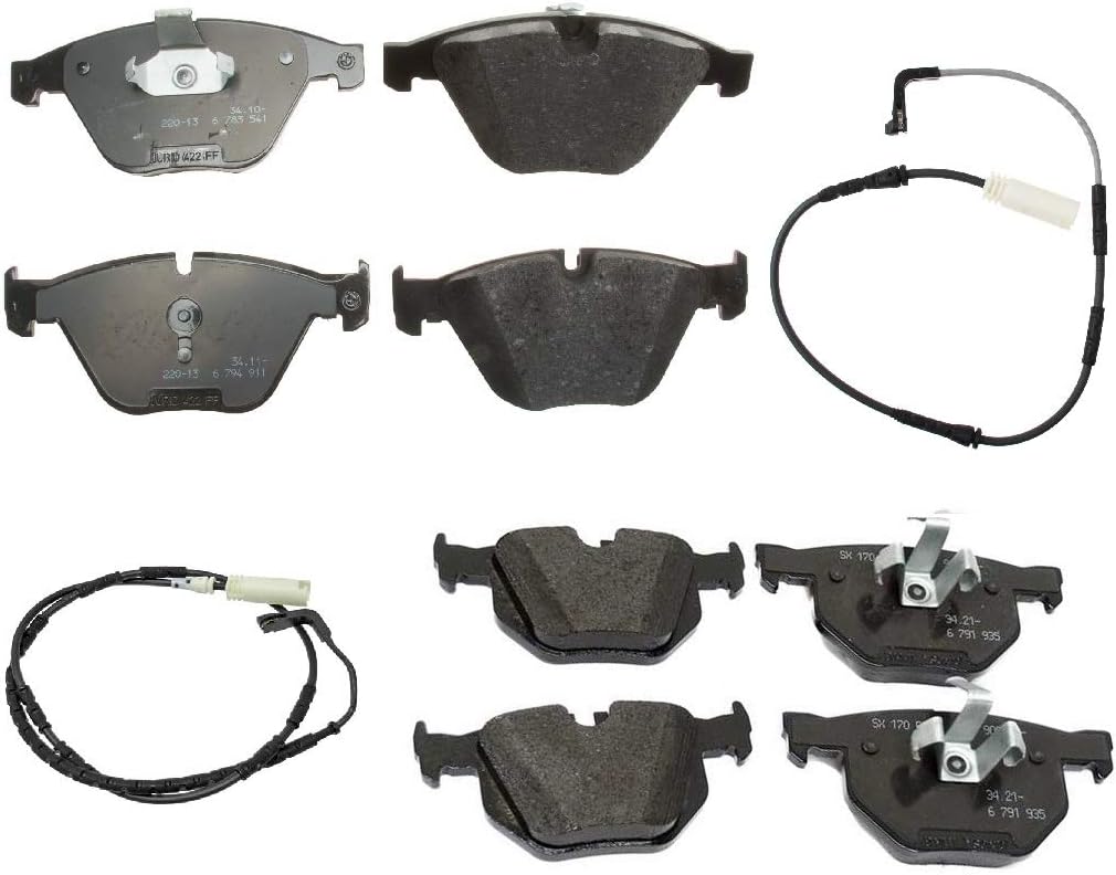 Genuine Front and Rear Brake Kit Pads and Sensors For BMW