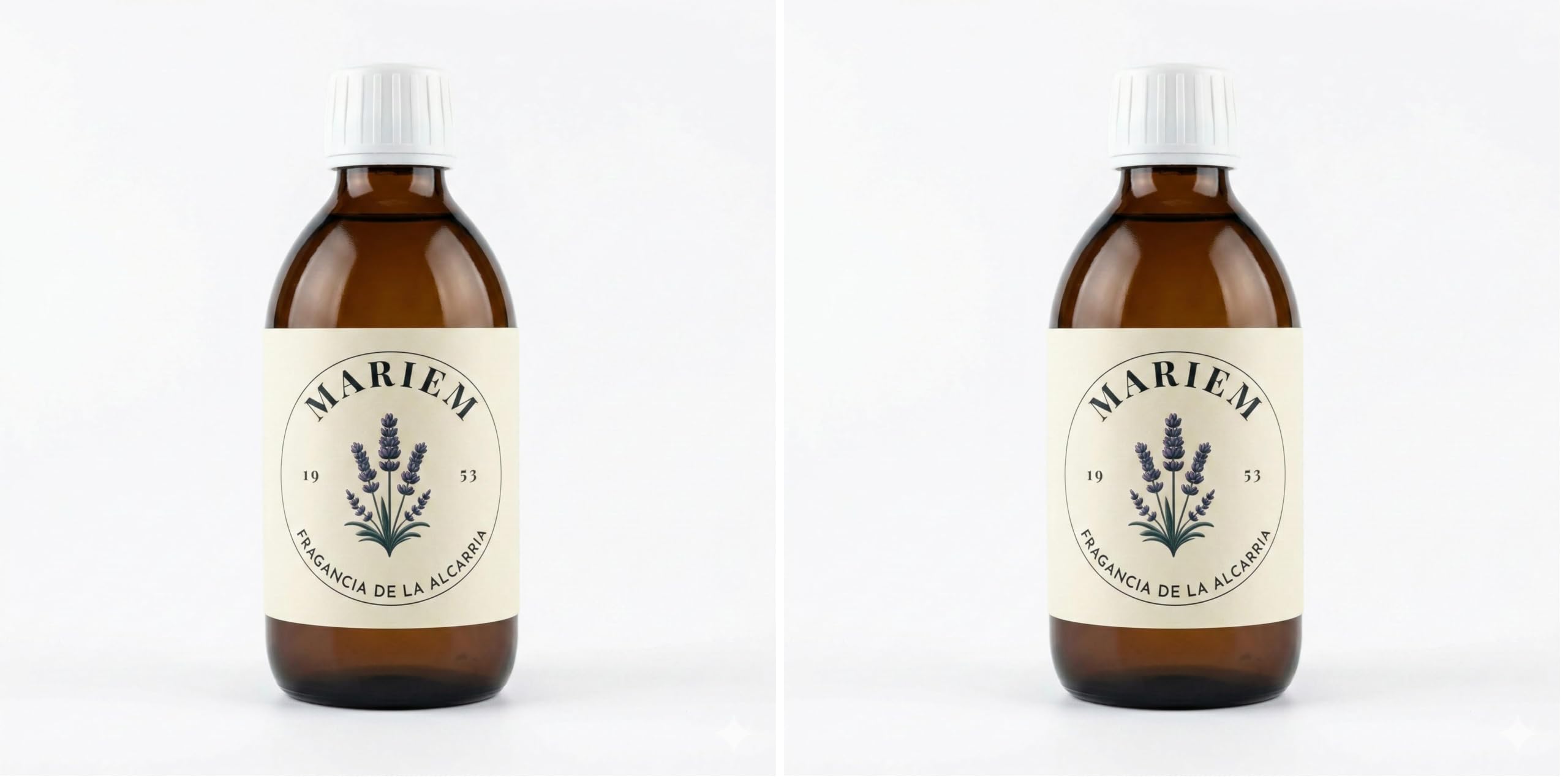 Mariem Lavendelöl 200 ml – Ätherisches Öl naturrein für Diffuser, Massage, Raumduft – 100 % Lavendel Essenz (Packung mit 2)