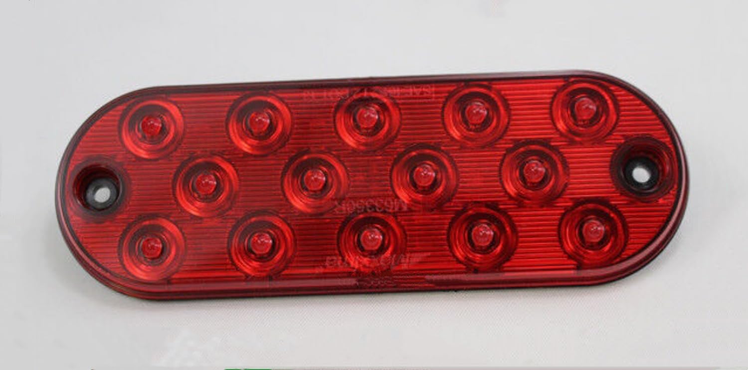Fugedox M63350R 6" Low Profile Oval 14 LED Stop, Tail, Turn Light