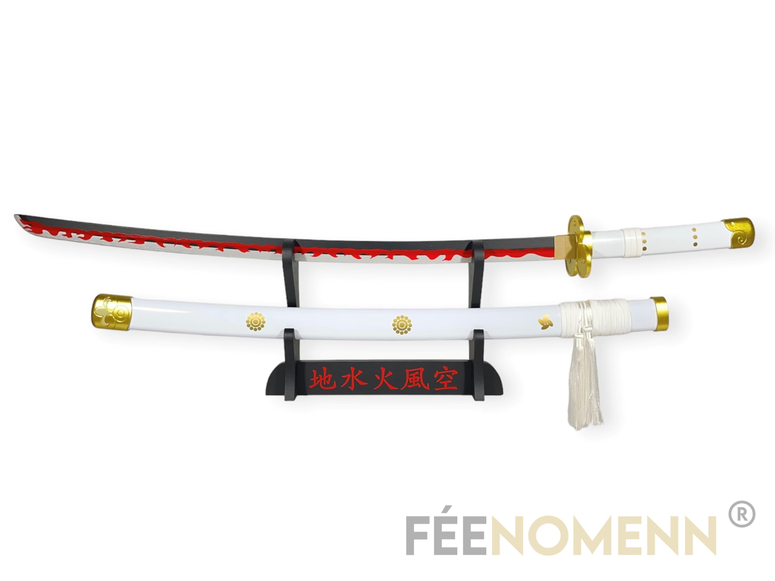 Katana Decorativa Giapponese - Spada di Zoro (Ame No Habakiri) - Supporto Premium Incluso