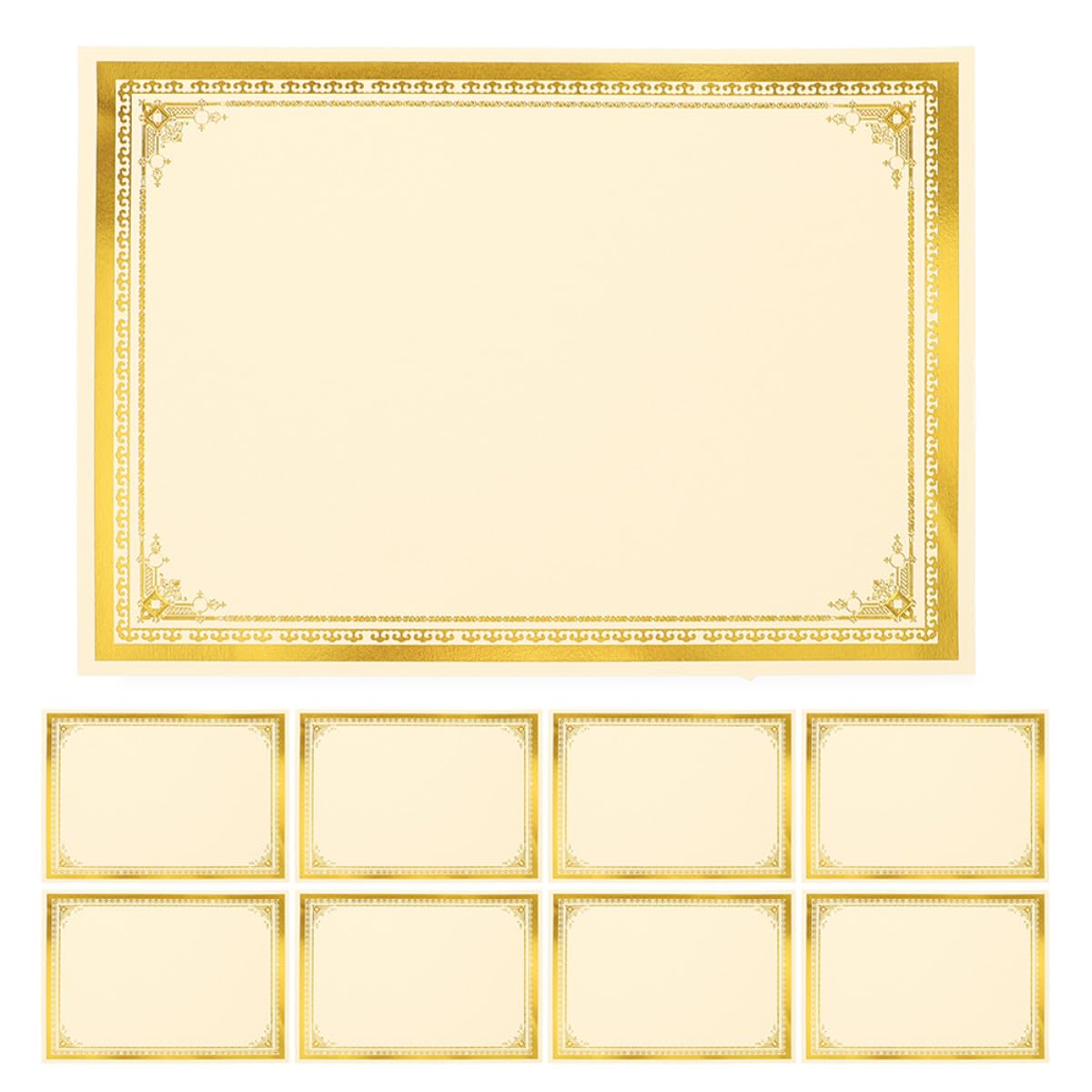 Holibanna A4 Urkundenpapier 35 Blatt mit Goldprägung Bedruckbar und Beschreibbar für Highschool Diplome und Auszeichnungsurkunden