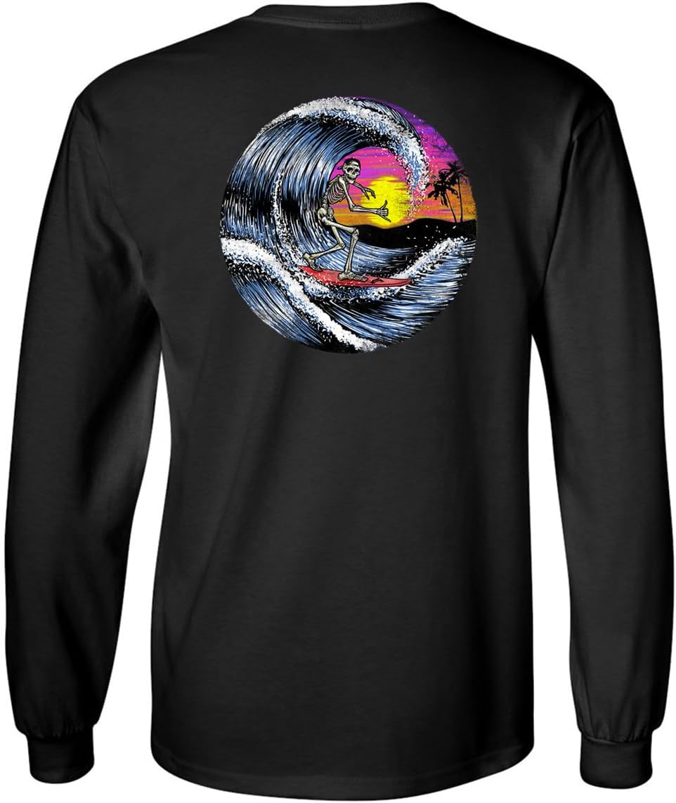Koloa Surf Men's Heavy Cotton Long Sleeve Tee Halloween Logo Collection
