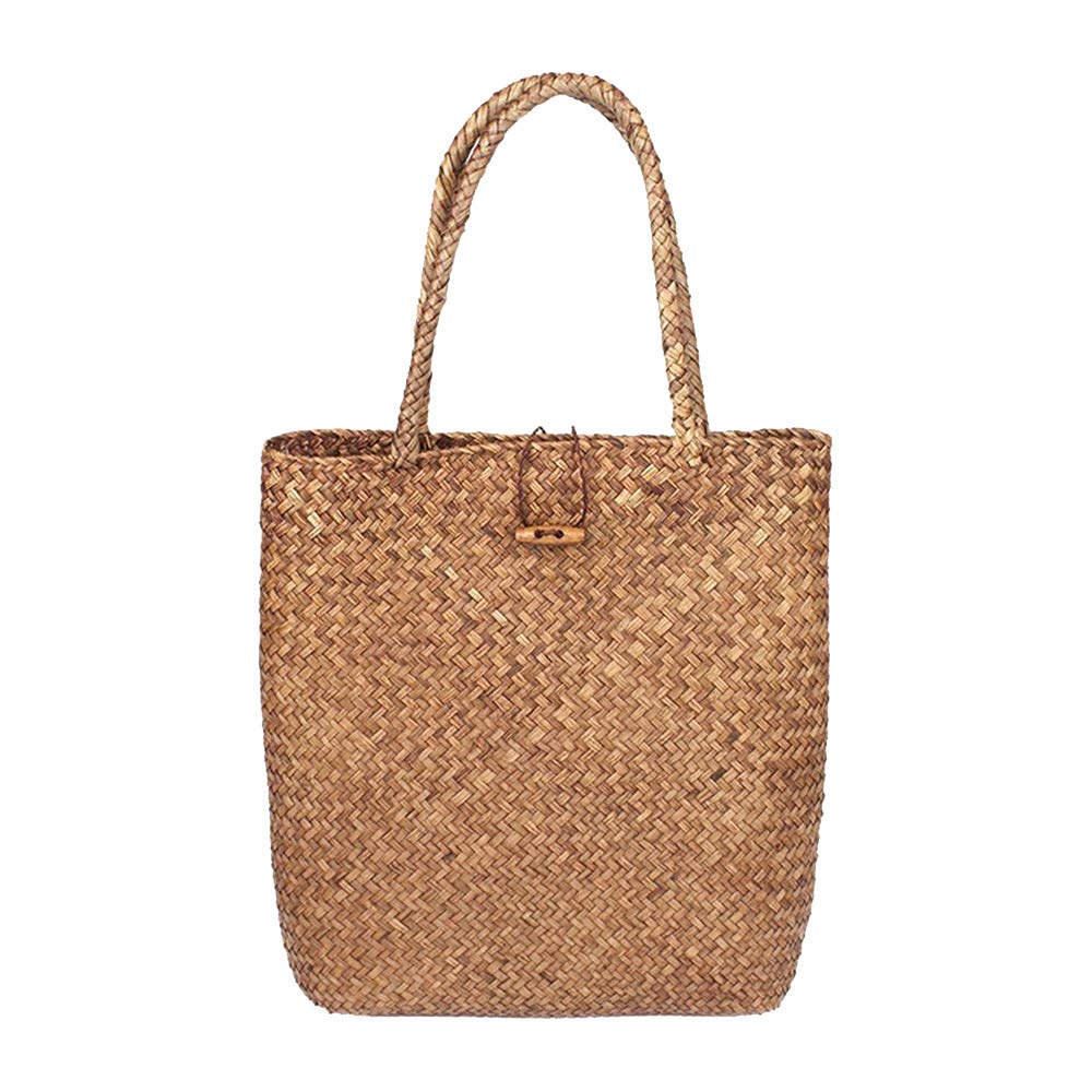 Rectangle Straw Crossbody Bag Handwoven Women Weave Shoulder Bag