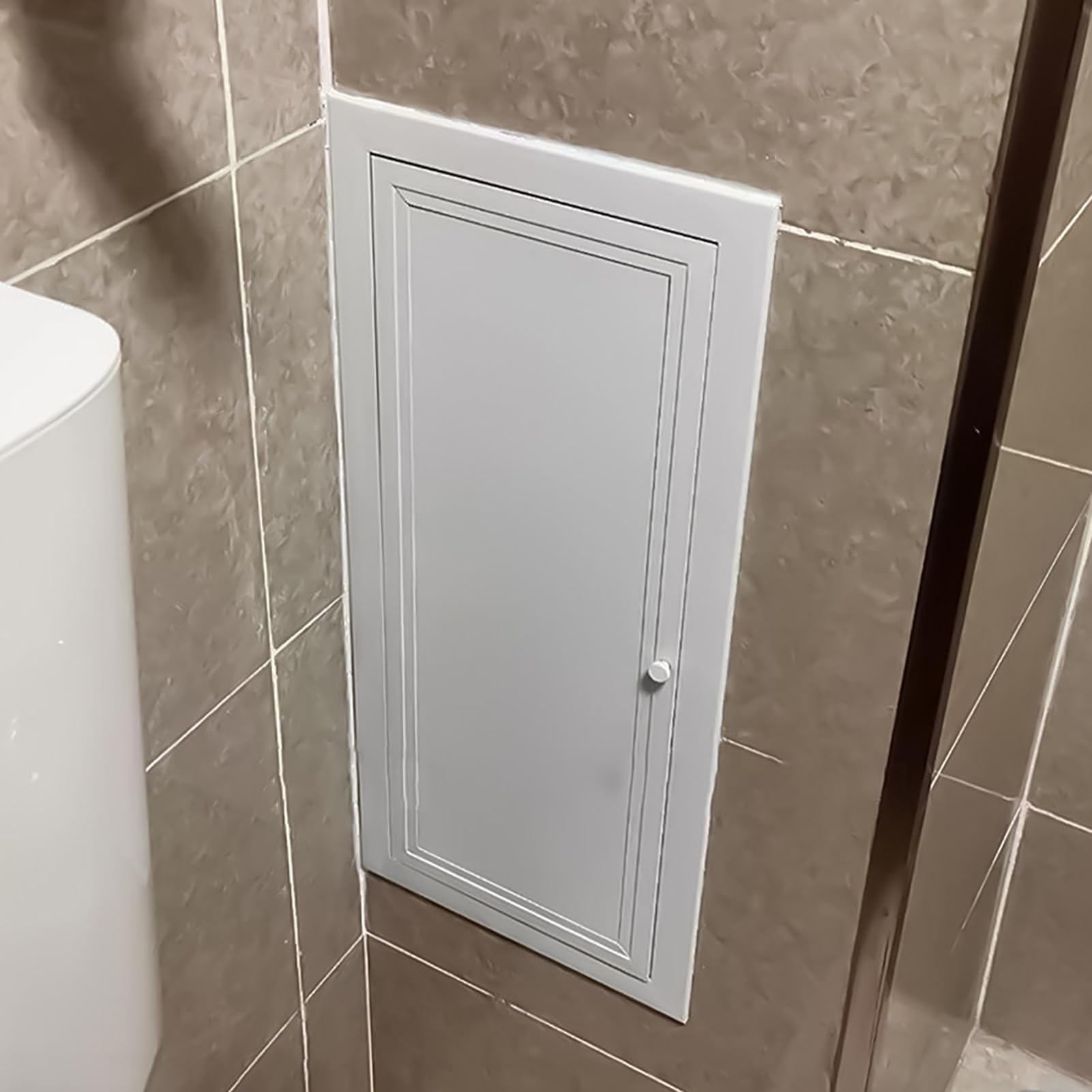 Sydvoxt Decorative Access Panel Wall Plate Cover for Hole, Drywall Plumbing Access Door Electrical Inspection Hatch, Recessed Access Box for Bathroom Remodel(16x12in(40x30cm))