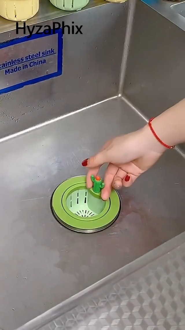 Colador para Fregadero de Cocina con Diseño Cactus Verde miniatura 7