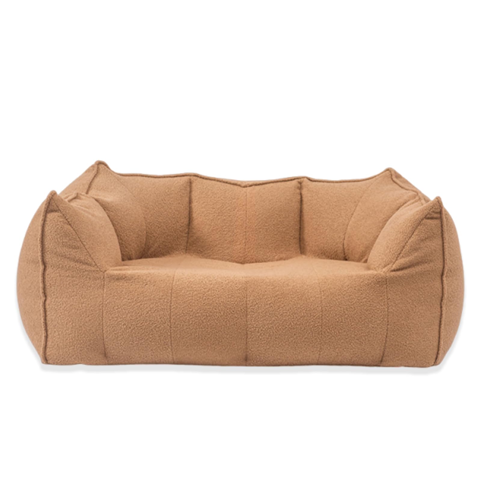 Moderni Poltrona a Sacco Divano Mini Sottovuoto da Interno Piccolo Divano compresso sottovuoto Divano 2 posti Piccolo Divano poltrone Sofa divani,Nessuna Installazione Richiesta Brown Double