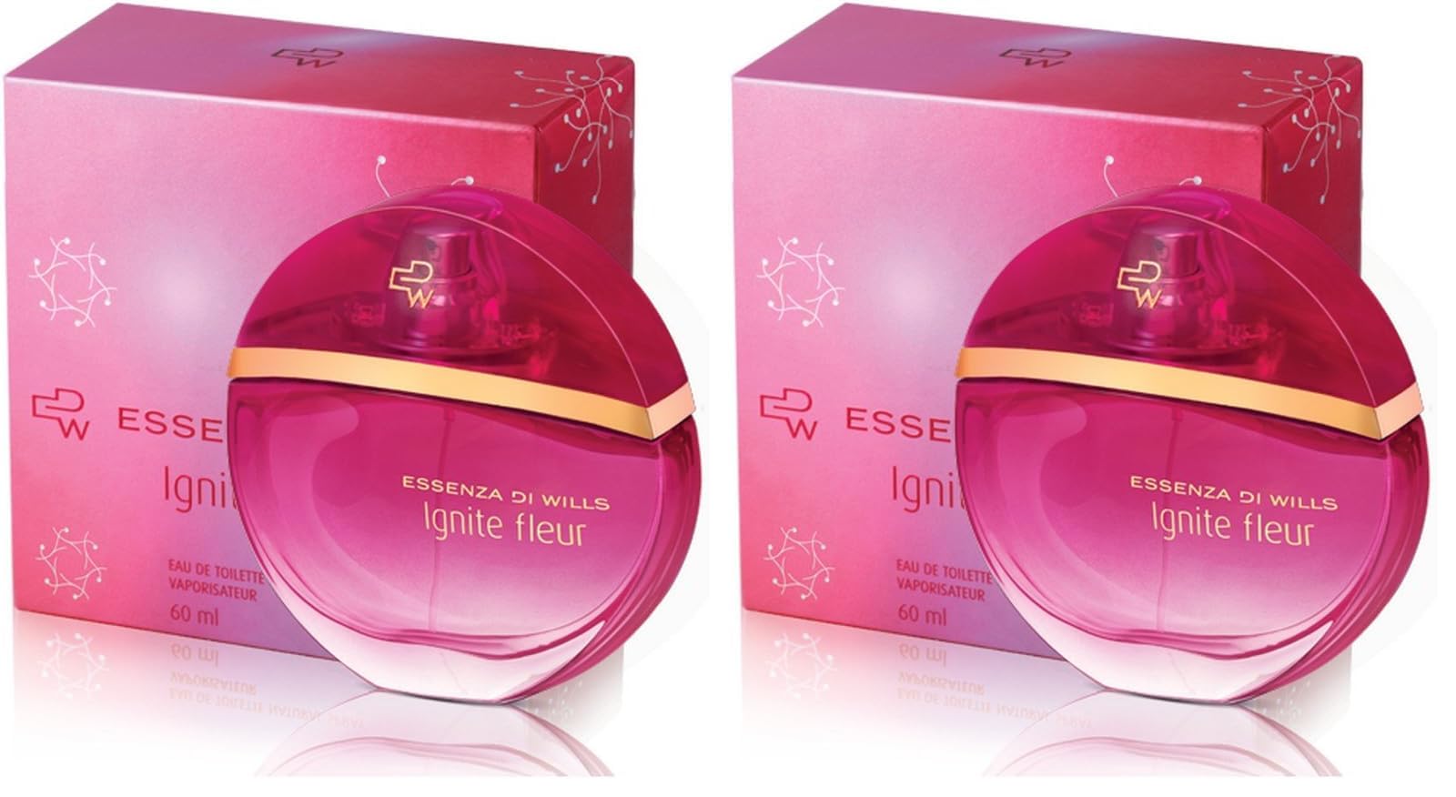 EDW Essenza Ignite Fleur Luxury Eau De Toilette for Women 60ml|Perfume for Woman, Long Lasting Smell (Pack of 2)-image-24