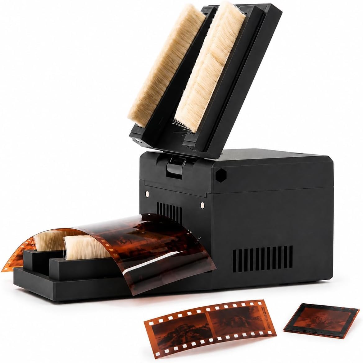 Nettoyant négatif pour film 135 et 120 avec 4 brosses en laine