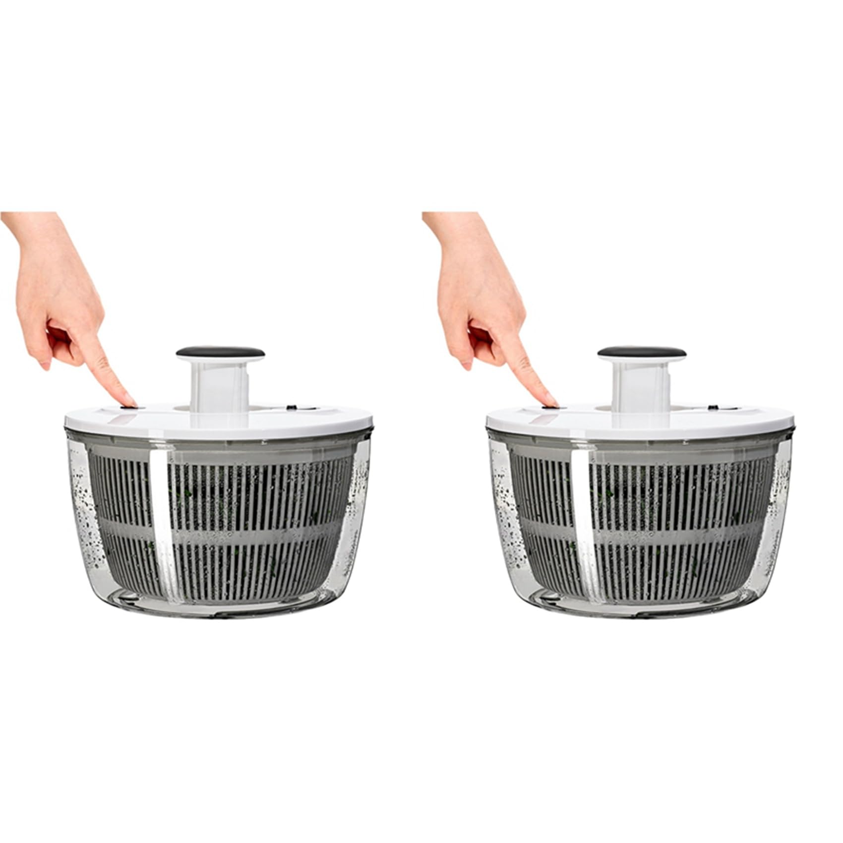 Vjsujehgy 2X Salad Dehydrator Large Vegetable Dehydrator Manual Salad Spinner Fruit Washing Basket and Draining Tool
