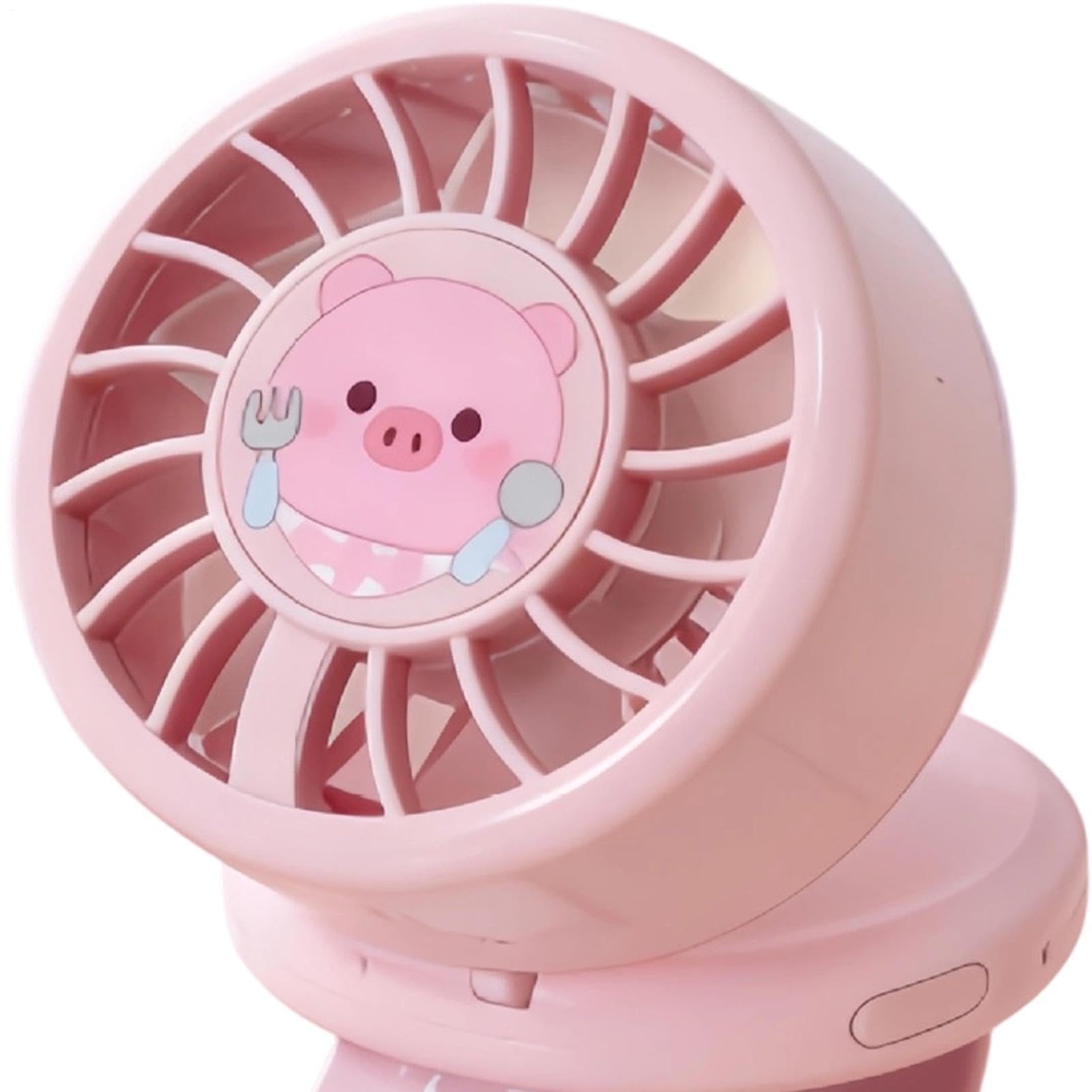 Ventilator für Kinder, tragbares Spielzeug, wiederaufladbar, 3 Geschwindigkeiten, Ventilator für Kinder, für den Sommer, für Outdoor, Camping, Wandern, , Radfahren, Mädchen,