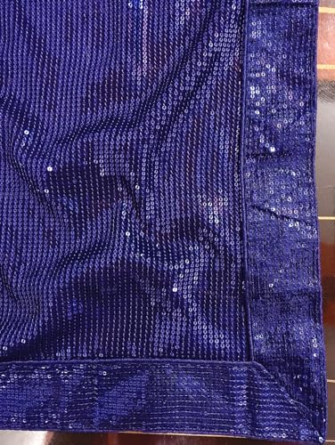 Image of Women's Bollywood Heavy Sequins Embroidery Work Georgette Saree with Unstitched Blouse