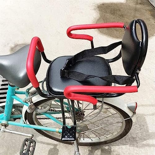 Kids Bike Rear Seat with Safety Fence, Handle & Pedal Support - Secure, Comfortable & Easy to Install - Perfect for Children Ages 2-6 Years