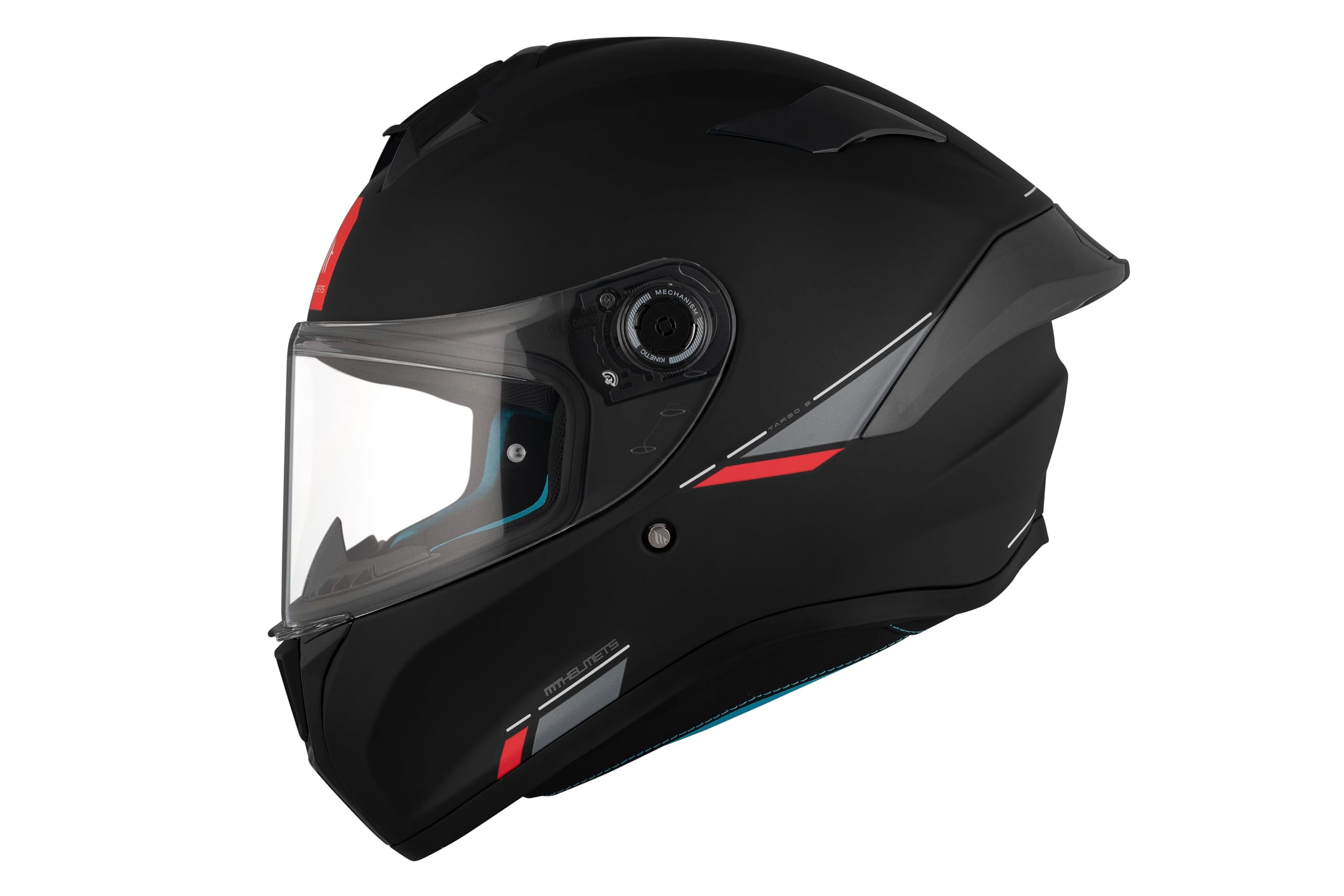 MT Helmets Targo S – Casco Moto Integral con Visor Solar Full Vision, Pantalla Compatible con Pinlock, Interior Lavable y Cierre Micrométrico | Calota HIRP | Homologado ECE 22.06 & DOT