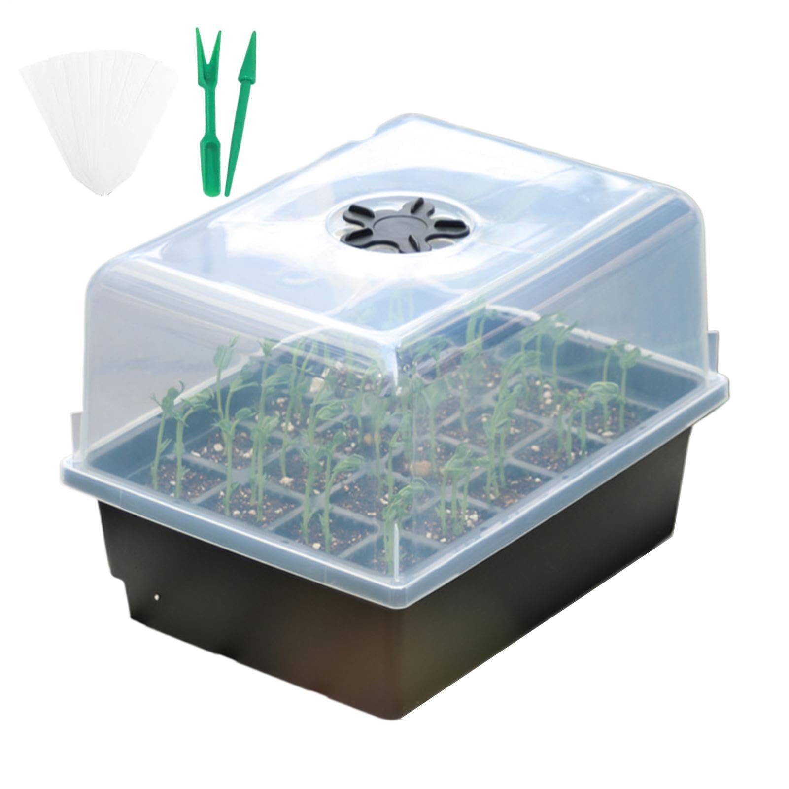 Kit de germination de – Kit de propagation de serre, pot de culture robuste, démarreur de germination ventilé économe en énergie pour serre biologique