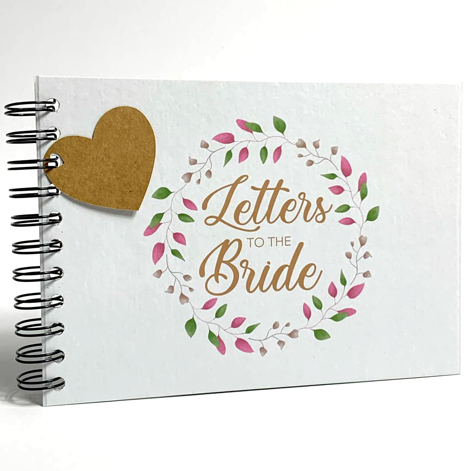 A5 Letters to the Bride, Scrapbook, Card Pages, Dry Mount Photo Album, Keepsake, Landscape, White 200GSM Card Pages, Hardcover
