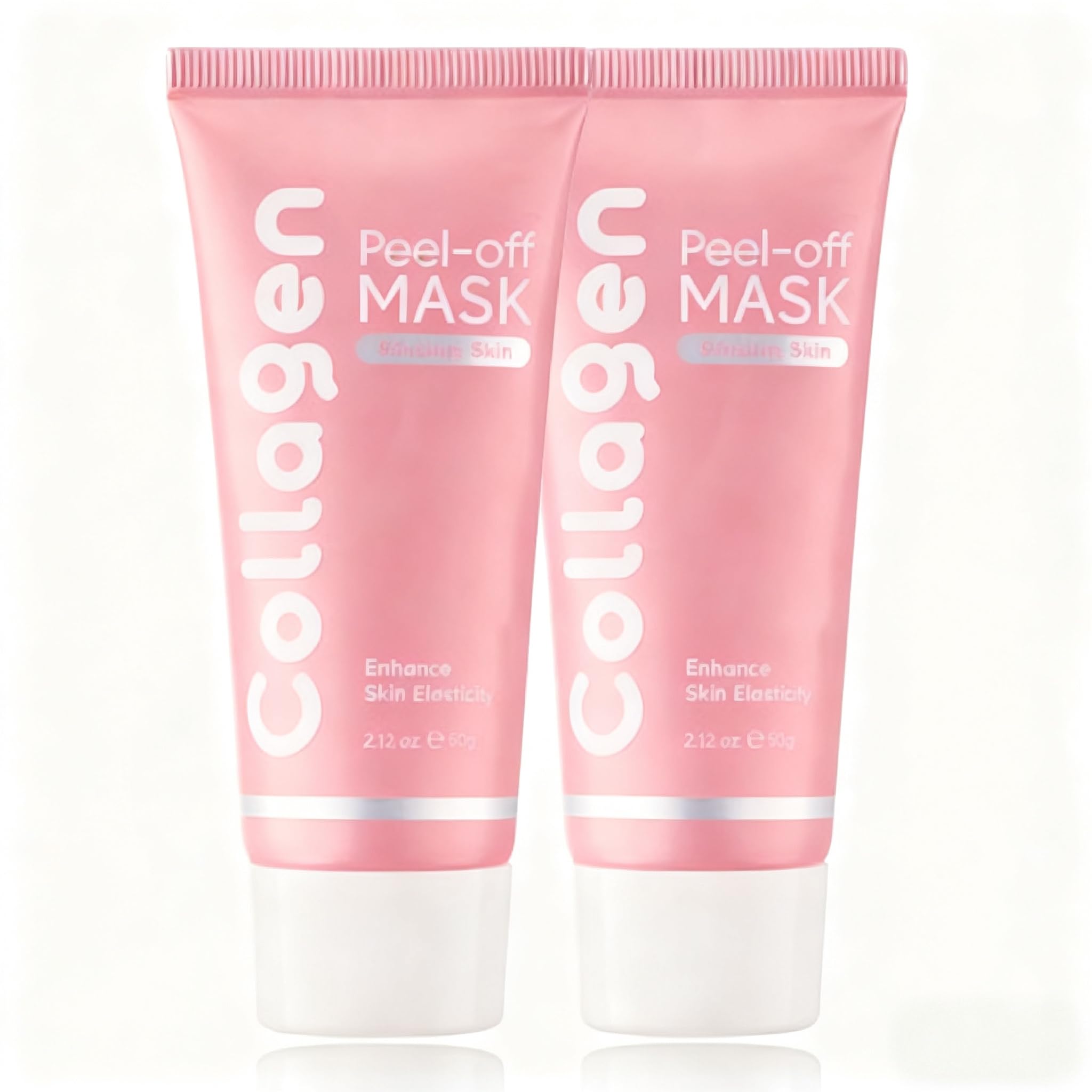 Skynflow Collagen Maske, Collagen Peel-Off Gesichtsmaske, Wickelnde Peel-Off Gesichtsmasken zur Verbesserung der Hautelastizität, Reduzierung von Erschlaffung und Mattheit,2PCS