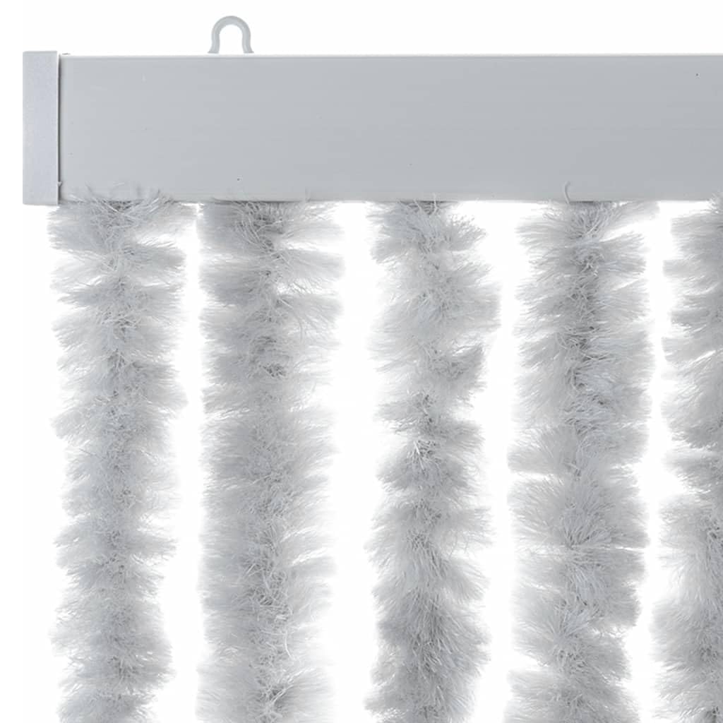 JUDYY Tenda Antimosche Grigia 118x220 cm in Ciniglia,Tenda Antimosche per Finestre e Porte Leggera Resistente all'Acqua Silenziosa Zanzariera Antiisetti-4004884