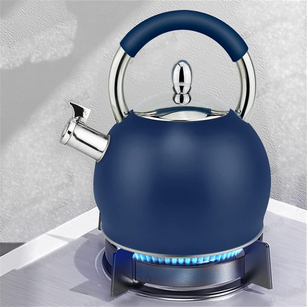 Cute Stainless Steel Teapot 3.0L Large Capacity Whistle Kettle Gas Kettle(E)